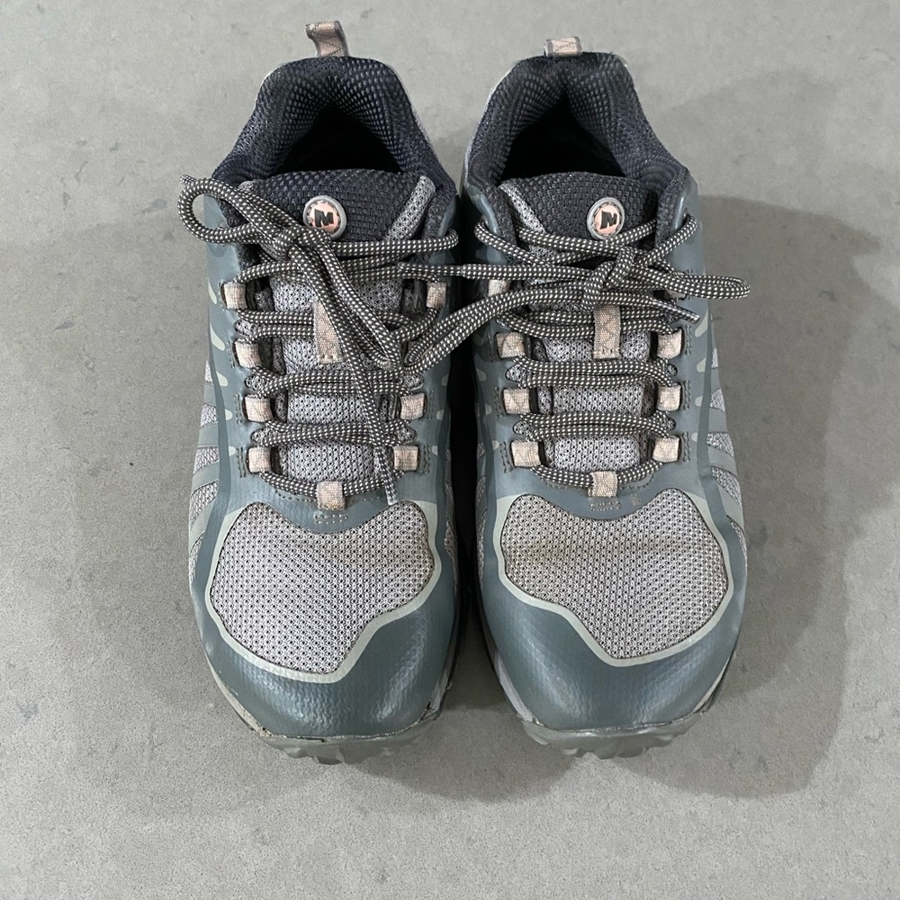 Merrell Womens Siren Edge Q2 Gray/Pink Running Hiking Shoes